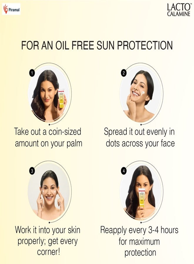 Lacto Calamine Sunshield Matte Look Sunscreen SPF50 PA+++ for Oily or Acne prone skin, Very Water Resistant, Paraben & Sulphate free, 50g (Pack of 2) - Image 3