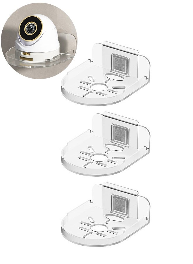 BF HOME 3 Pieces Acrylic Wall Shelf  Wall Mount Holder for Easy to Install No Drill  - Image 1