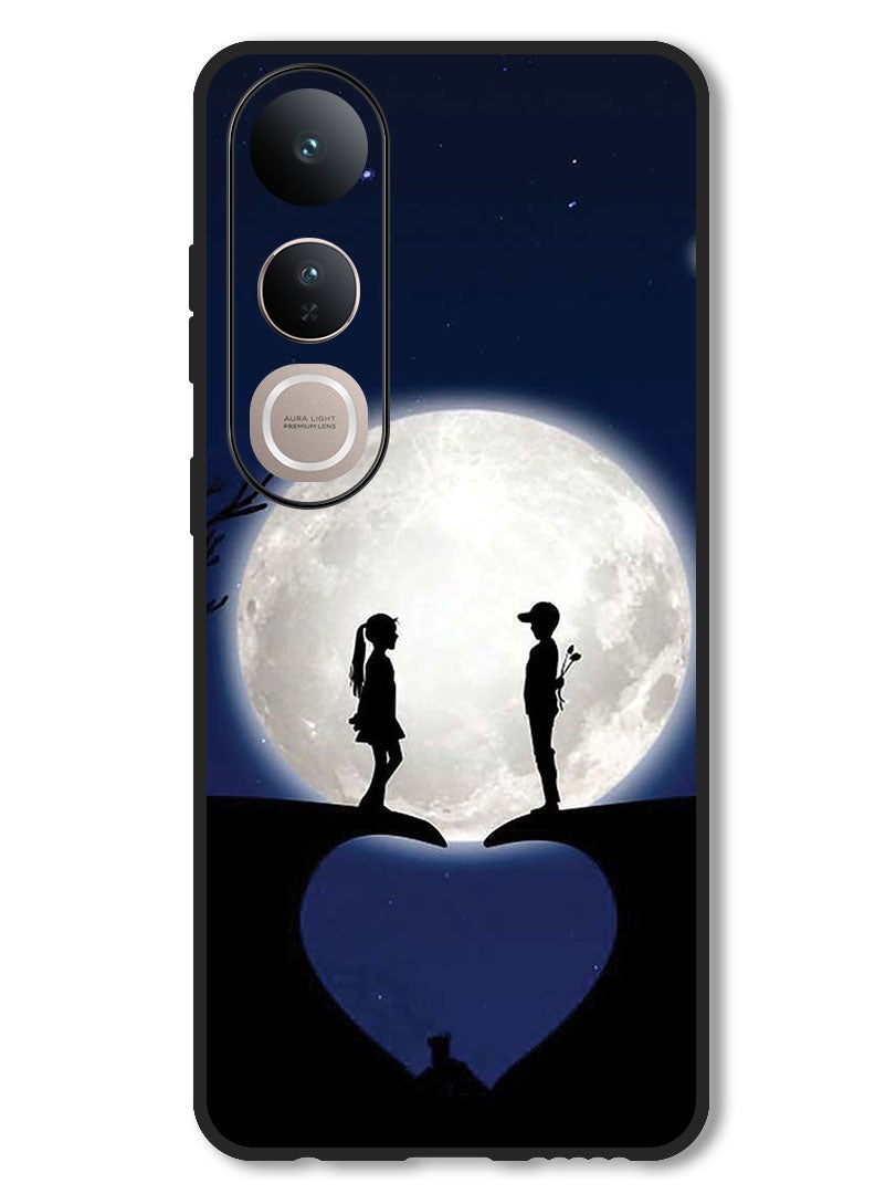 Theodor Case Compatible with Vivo V50 Lite Protection Shockproof Bumper Cover Lovers On Hill - Image 1