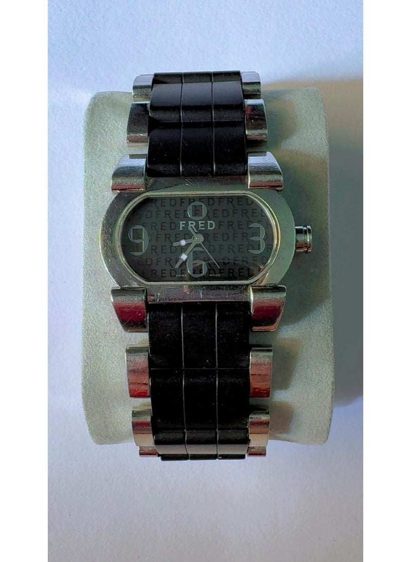 Fred 🔥 Authentic FRED Paris Swiss Made Luxury Watch | Premium Stainless Steel & Black Rubber Strap | Pre-Owned - Looks Absolutely Brand New! 🔥 - Image 1