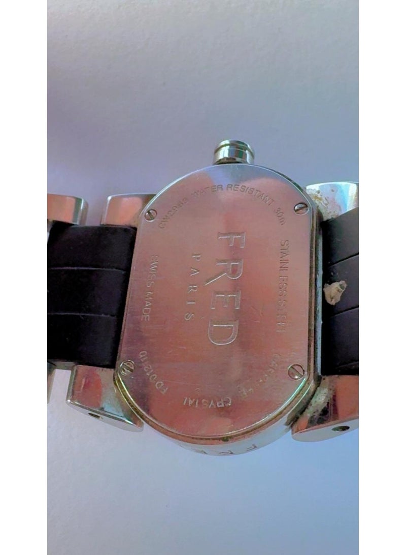 Fred 🔥 Authentic FRED Paris Swiss Made Luxury Watch | Premium Stainless Steel & Black Rubber Strap | Pre-Owned - Looks Absolutely Brand New! 🔥 - Image 5