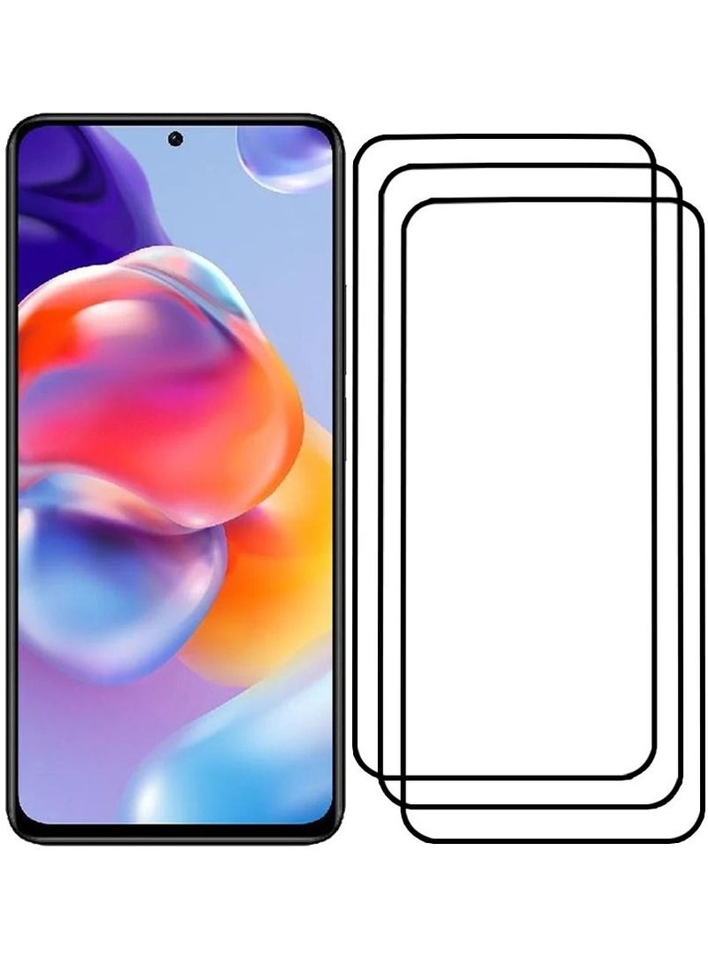 CATANES 3 Pack For Xiaomi Redmi Note 11 Pro Screen Protector Tempered Glass Full Glue Back - Image 2