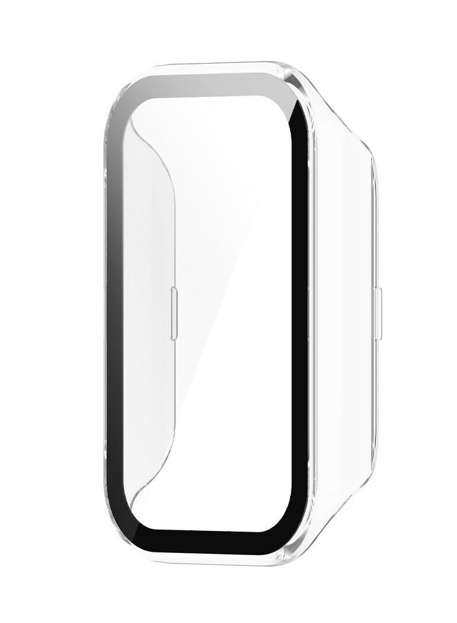 Suitable for Xiaomi Band 8 Active PC + Tempered Film Case and Film Integrated Protective Case Clear - Image 3