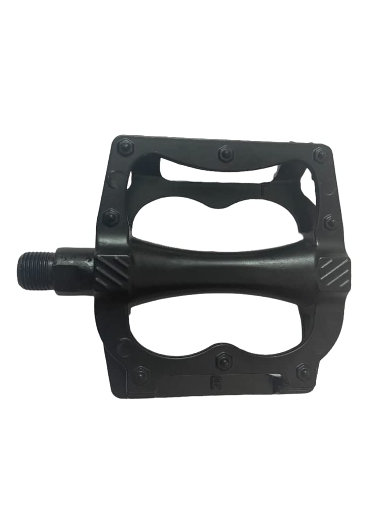 Linist Bicycle Pedal Aluminum Bearing Bike Pedals with 16 Anti-Skid Pins Lightweight Platform Pedals - Universal Cycle Pedal for Mountain BMX MTB Road Bike-Black - Image 2