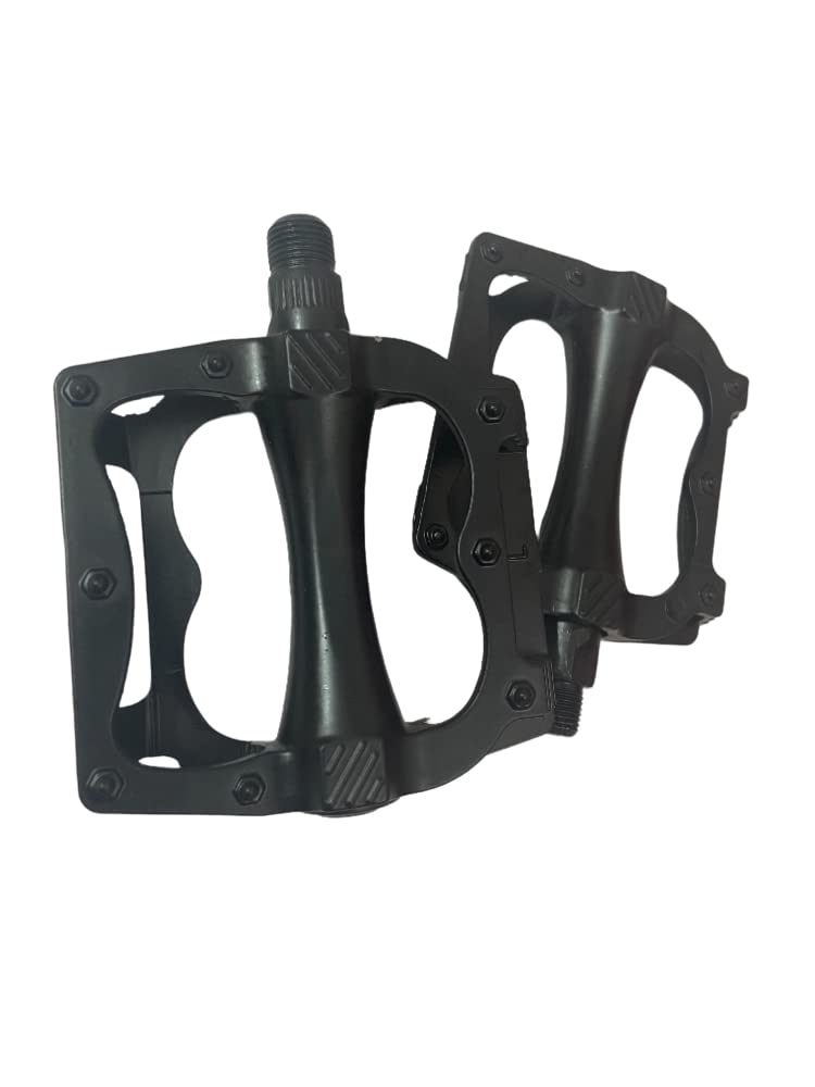 Linist Bicycle Pedal Aluminum Bearing Bike Pedals with 16 Anti-Skid Pins Lightweight Platform Pedals - Universal Cycle Pedal for Mountain BMX MTB Road Bike-Black - Image 3