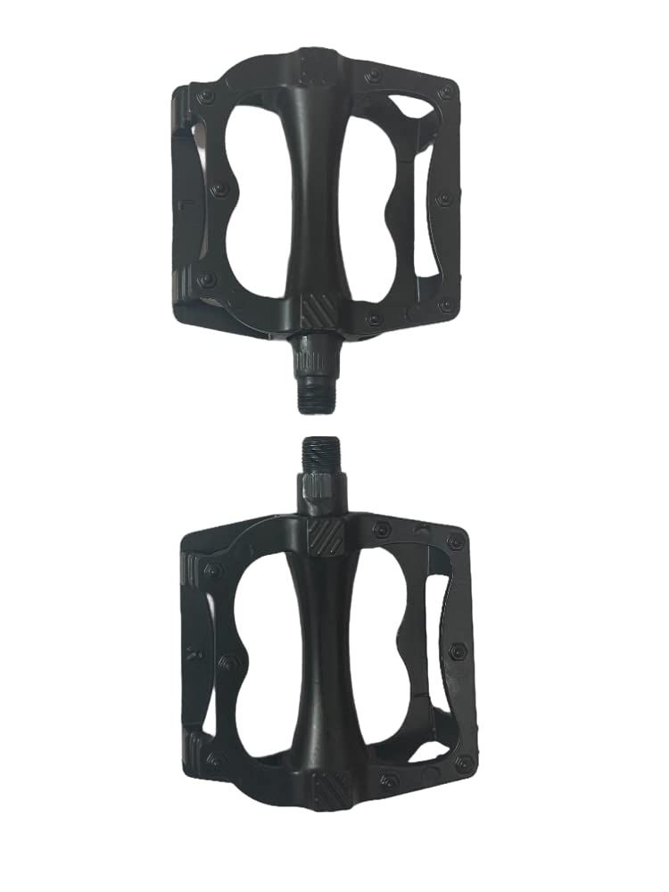 Linist Bicycle Pedal Aluminum Bearing Bike Pedals with 16 Anti-Skid Pins Lightweight Platform Pedals - Universal Cycle Pedal for Mountain BMX MTB Road Bike-Black - Image 4