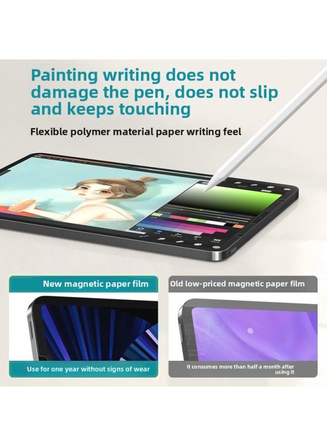 Applicable Ipad10 10.9-inch Magnetic Paper Film Removable IpadAir Washable Painting And Writing Protective Film-Color:Magnetic Anti-blue Light Paper Film 【bare Film】 Free Storage Clip-Size:iPad Pro11 Inch/Air10.9 Inch - Image 4