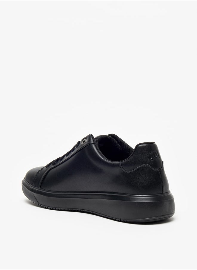 DUCHINI Men's Solid Lace-Up Low Ankle Sneakers  - Image 2