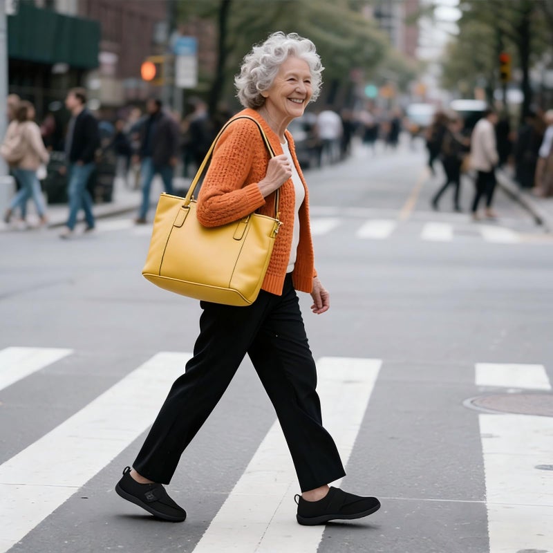 JOINFREE Diabetic Wide Walking Shoes for Women & Men with Adjustable Upper, Zero Drop Non Slip Casual Sneakers Comfortable for Swollen Feet, Edema, Arthritis & Elderly Black Size Women 8/Men 6 - Image 2