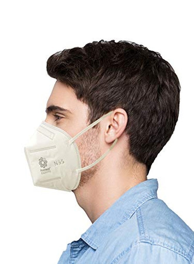 Promisca N95 Face Mask Ear Loop Style Protective 5 Layered Filtration with Melt Blown and Hot Air Cotton Layers (Pack of 5) (Pink, Small) - Image 3