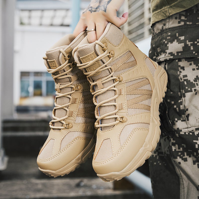 Plus Size Winter New Outdoor Training 45 Sports Shoes Tactical Work Boots 46 Men'S Desert Boots 47 - Image 1