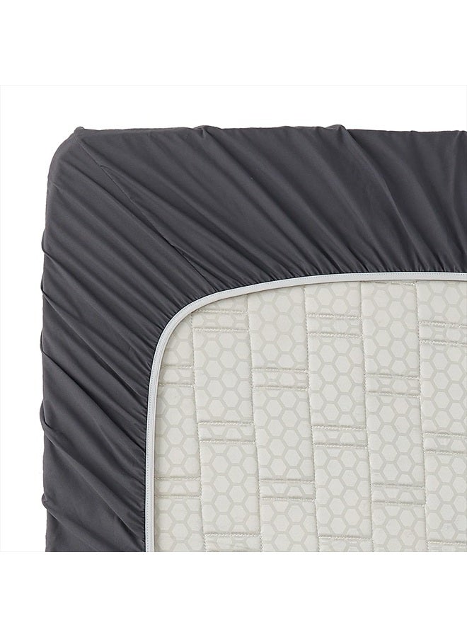 Clara Clark Bed Sheets, Premier 1800 Series 4 Piece Bed Sheet Set, Deep Pocket, Wrinkle, Fade, Stain Resistant, Luxury Soft Bedding Sheets & Pillowcases, King, Charcoal Gray - Image 4