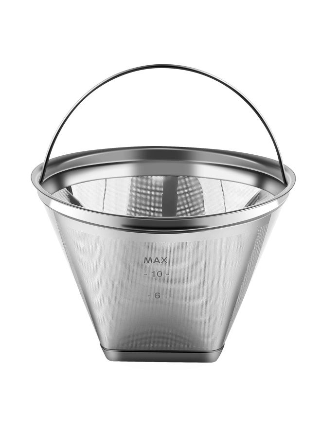 Yeosen  Reusable 4 Cone Coffee Filter - 4 6 8 10 Cup Permanent Basket Coffee Filters Fit For Cuisinart Ninja Hamilton Beach Coffee Maker  - Image 1