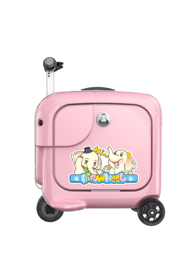 Airwheel SQ3S Kids Electric Luggage - Pink | 20L Compact Travel Luggage, Motorized Electric Luggage Scooter for Convenient | Official Dealer in UAE - Image 1