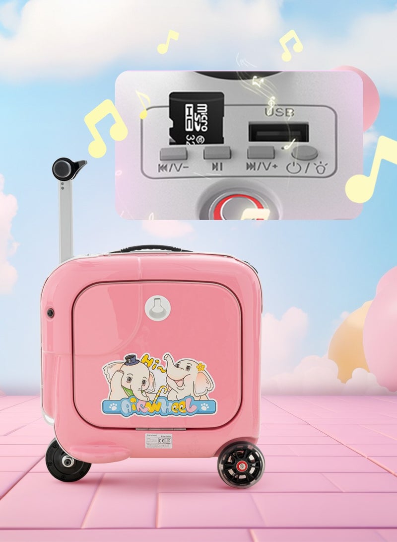 Airwheel SQ3S Kids Electric Luggage - Pink | 20L Compact Travel Luggage, Motorized Electric Luggage Scooter for Convenient | Official Dealer in UAE - Image 5