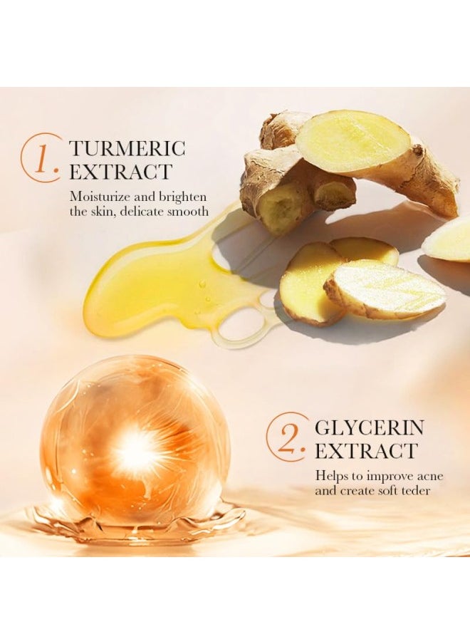 Generic - Turmeric Oil for Dark Spots, Turmeric Dark Spot Corrector Serum, Turmeric Repair Face Serum, Sadoer Turmeric Anti-Oxidation Serum, Turmeric Serum Organic for Face and Body, Improve Skin Tone(2pcs) - Image 1