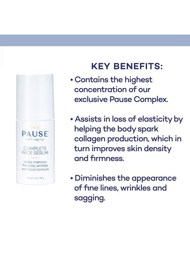 PAUSE Complete Face Serum - Menopausal Skin Tightening Serum - Hydrates, Tones and Tightens During the Stages of Menopause - Facial Skin Care Products For Fine Lines and Wrinkles - 1 fl oz - Image 3