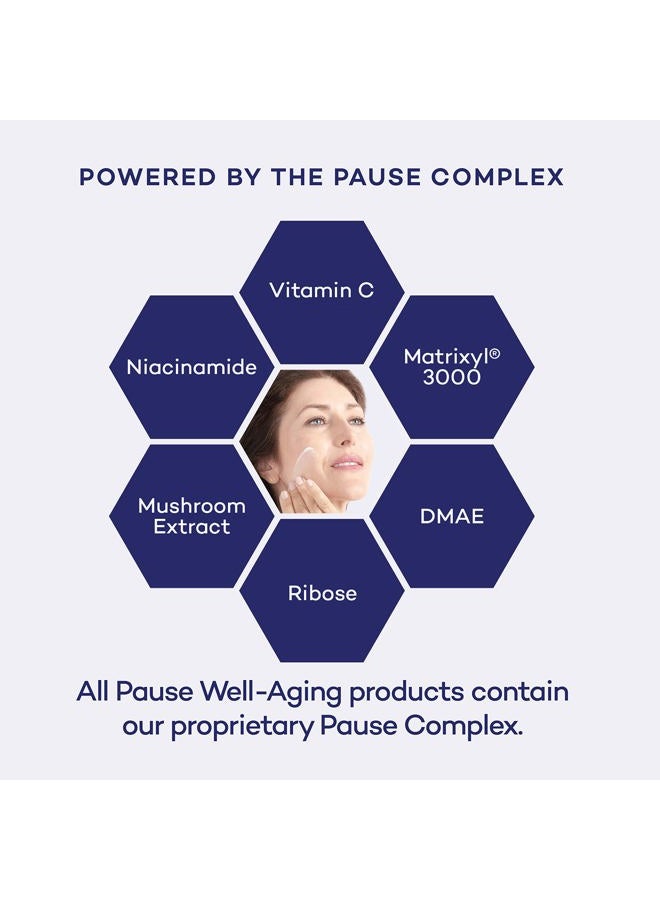 PAUSE Complete Face Serum - Menopausal Skin Tightening Serum - Hydrates, Tones and Tightens During the Stages of Menopause - Facial Skin Care Products For Fine Lines and Wrinkles - 1 fl oz - Image 2