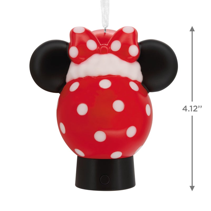 هولمارك أيقونة ديزني ميني ميني ماوس مع زخرفة عيد الميلاد سانتا هات مع الضوء - Image 4