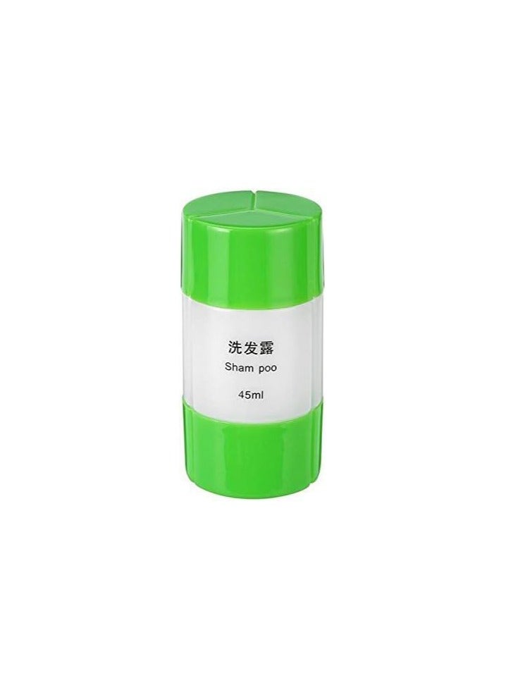 3-in-1 Travel Bottle: Three refillable travel bottles in one case. Smart design prevents leaks while on the go. The lotion pump can be used to store all kinds of viscous liquids, such as shampoo, shower gel, conditioner, and moisturizing lotion. Multi-colored - Image 4