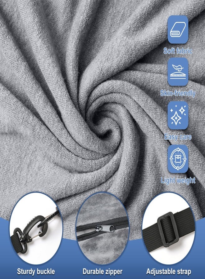 WAONIQ Stuffable Travel Pillow for Extra Luggage, Tube Neck Pillow, Soft Velvet Travel Neck Pillow Storage Bag with Adjustable Neck Size, Fits Up to 3 Days of Travel Essentials, Stuff-able, Transformable - Image 3