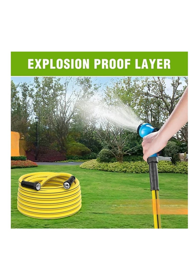 ABBASALI Garden Water Hose Reinforced 3/4 Inch 50 Meter with Garden Shower and Reducers - Image 3