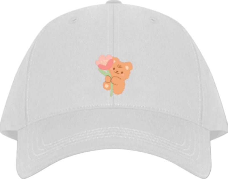 bear Baseball cap White 6