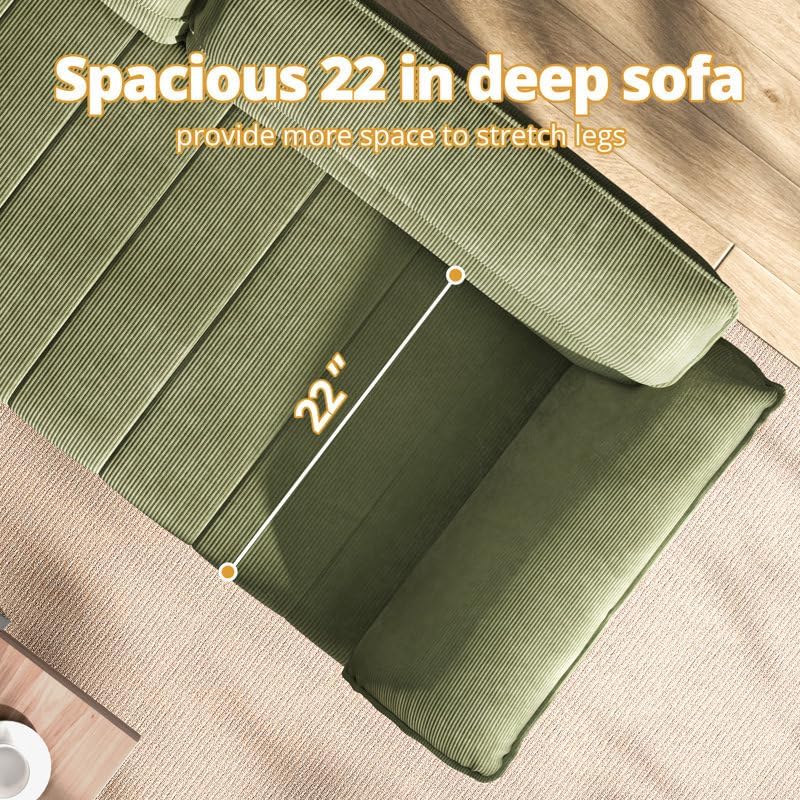 Luxury Luxe Comfy 3-Seater Sofa Couch - Image 3