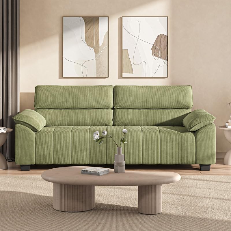 Luxury Luxe Comfy 3-Seater Sofa Couch - Image 1