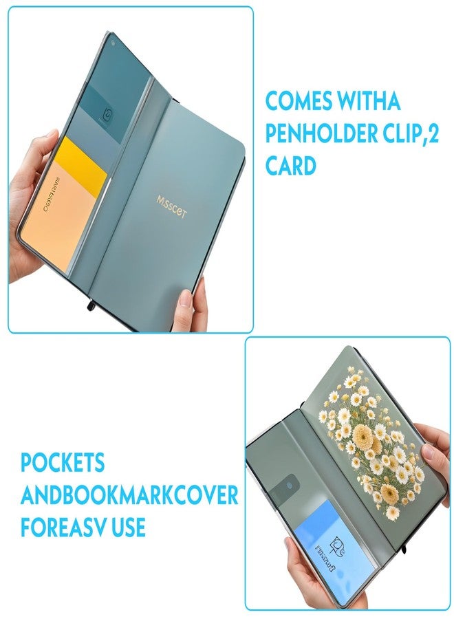 KFHENSOMR 2 Pcs Plastic Book Cover for Weeks 8.11× 7.8 Inches PVC Notebook Frosted Cover Planner Covers Protector Transparent Waterproof Plastic Protecting Sleeves for Books Accessories Covers - Image 3