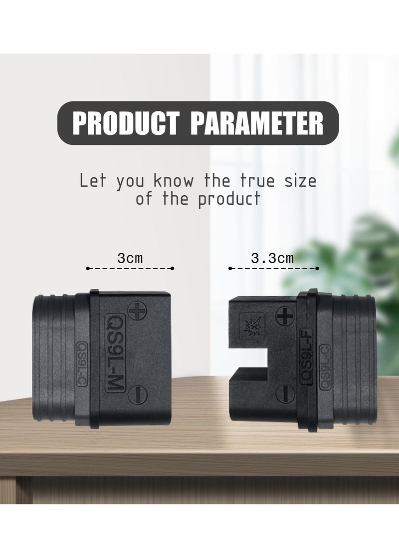 Barakah 180 Amp High Current Quick Connector, Anti-Spark Connector 6-10 Gauge Quick Connect/Disconnect Battery Terminal for Golf E-Bike RV Winches Lifts Motor- 2 Pcs Qs9L - Image 4
