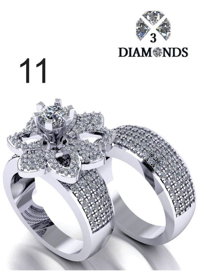 3Diamonds - Twins Platinum Plated - Image 1