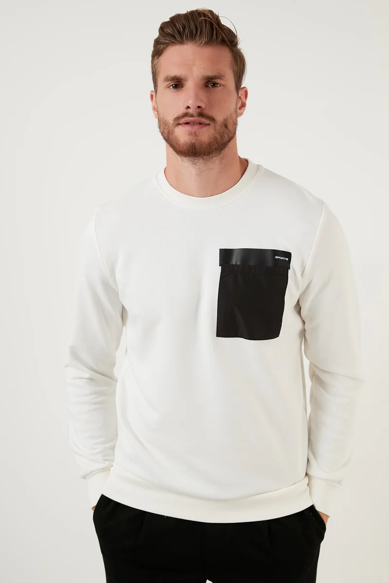 بوراتي Pocket Detailed Regular Fit Crew Neck Cotton Sweat Men's Sweat 5905323