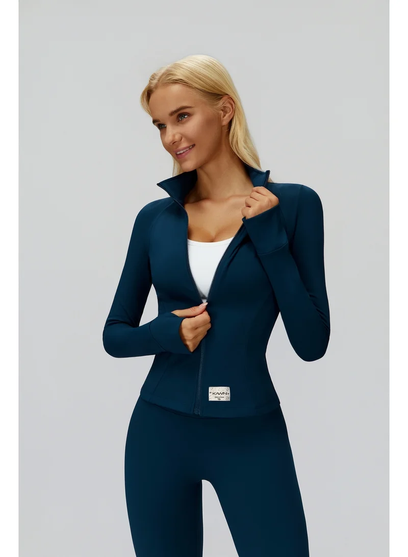 Fitted High-Neck Jacket