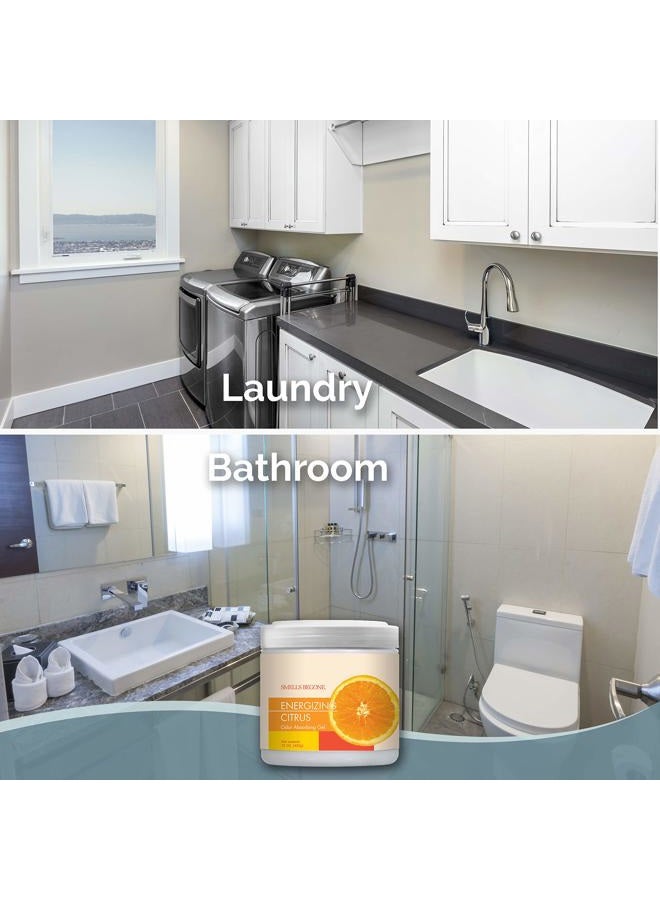 Smells Begone Air Freshener Odor Absorber Gel - Absorbs Odor from Bathrooms, Cars, Pet Areas, Boats & RVs - Made with Essential Oils - Energizing Citrus Scent - 15 Ounce - Image 5