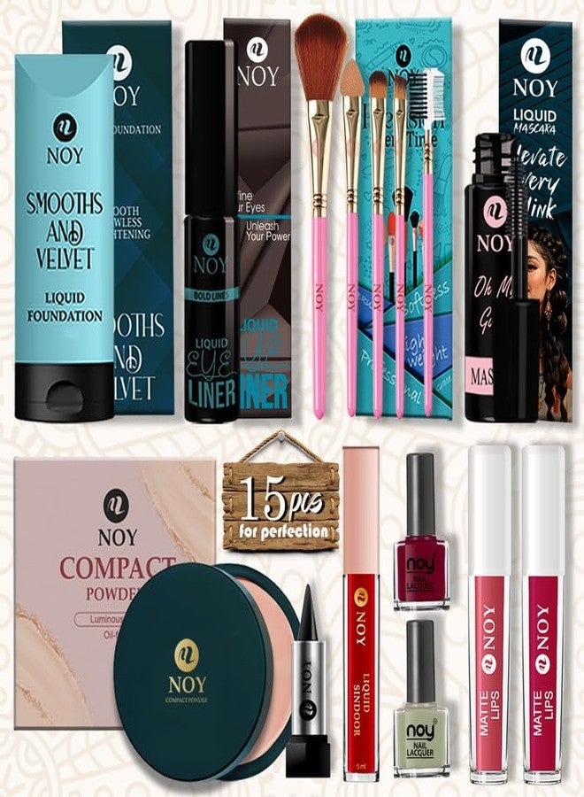 NOY Makeup Combo Kit For Girls All Beauty Essential Ideal For Beginners Full Set - Image 2