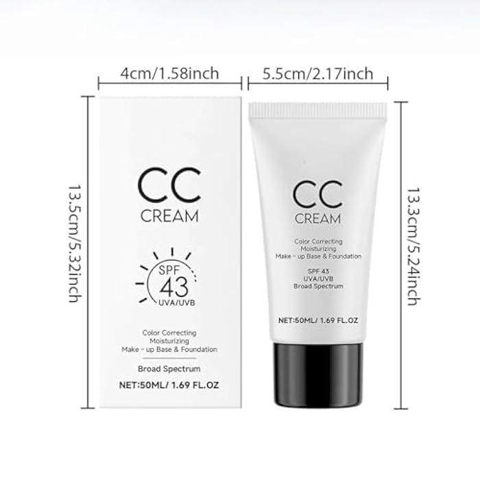 Cc Cream for Older Women,Cc Cream With Spf 43,Self Adjusting for Mature Skin, Anti-Aging Sunscreen Foundatio with Moisturizer, Conceals, Moisture & Anti Aging(3) (2) - Image 3