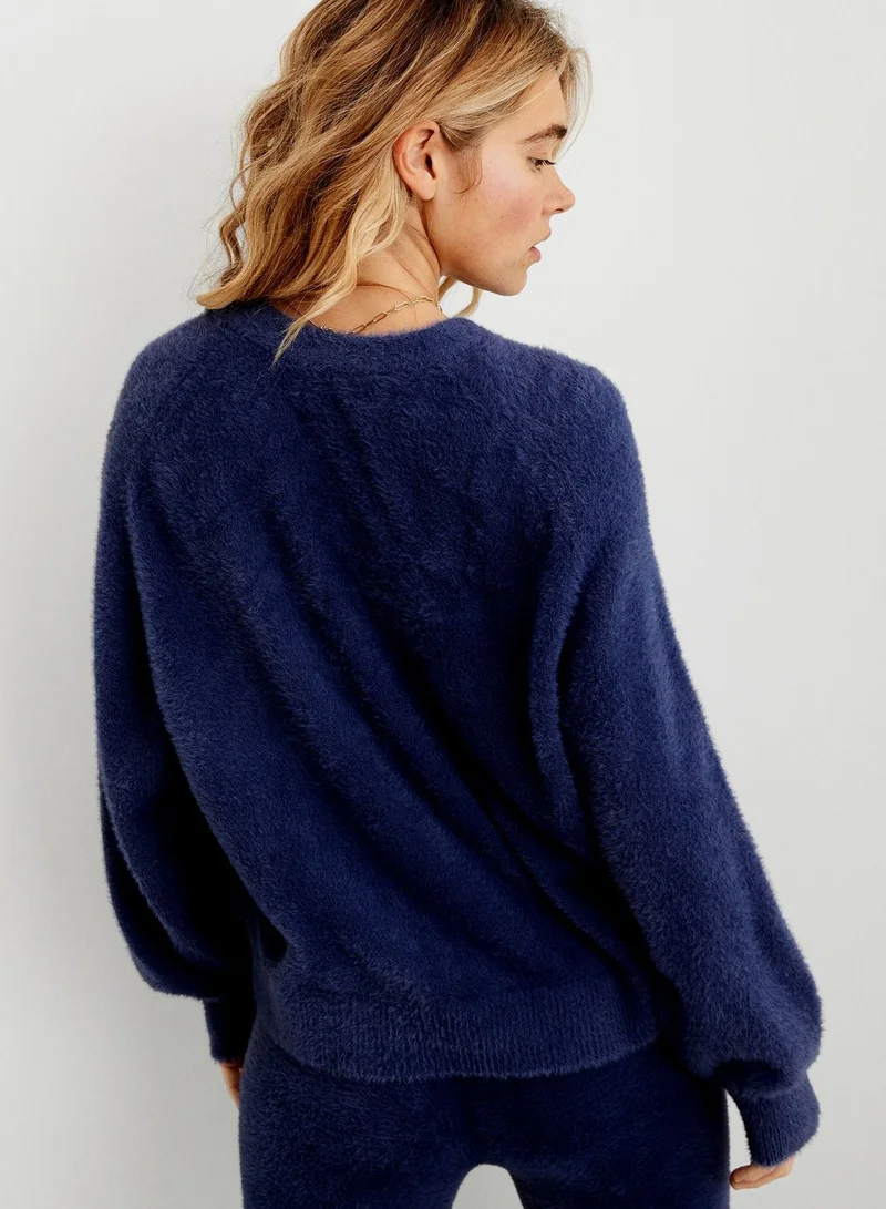 Aerie Crew Neck Knitted Sweater