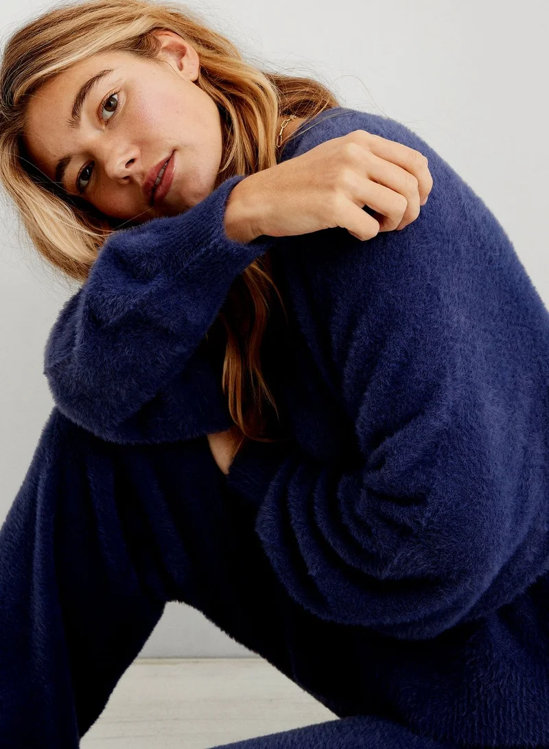 Aerie Crew Neck Knitted Sweater