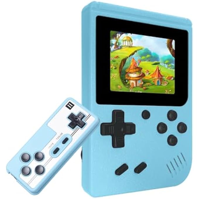 RETRO HANDHELD GAMES CONSOLE, BUILT-IN 400 VIDEO GAMES, PORTABLE VIDEO GAMING PLAYER WITH 3.0 INCH IPS SCREEN AND RECHARGEABLE BATTERY - Image 1