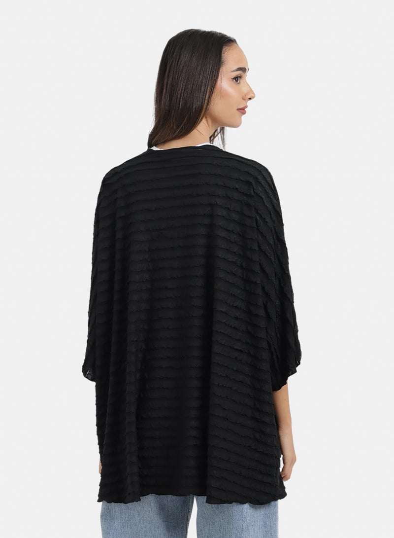 Carina Textured Ruffle Beach Kimono - Image 4