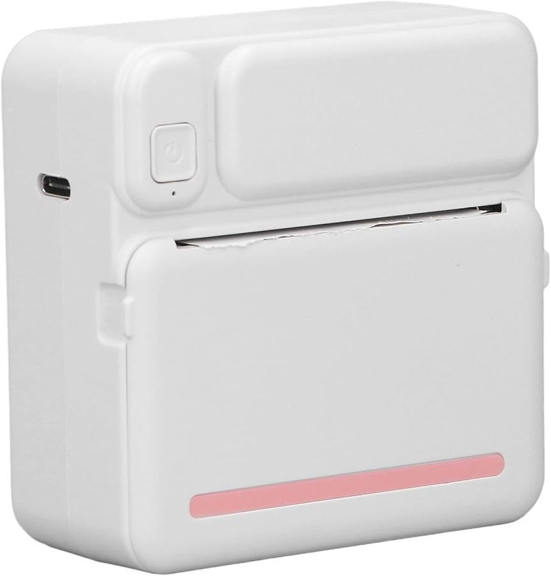 Portable Thermal Printer White Mini Lightweight For Clear Detailed Travel Prints - Image 5