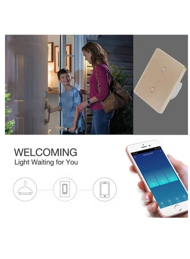 AROAQ WIFI Smart Switch, Durable And Reliable Smart Light Dimmer Switch, Wall Mounted Touchless Light Switch, Multi Control Smart Switch Control Compatible With  With Alexa Google Home  - Image 4