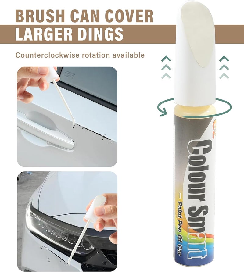 Reswish Car Scratch Remover,Car Scratch Repair,Car Accessories Car Deep Scratch Remover,Scratch Remover for Vehicles,Universal Car Touch Up Paint for Deep Scratches (White) - Image 3