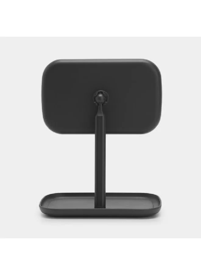 brabantia Anti-Slip Base Non-Scratching Mirror with Storage Tray Dark Grey 28.3 x 20 x 12.6 cm 280702