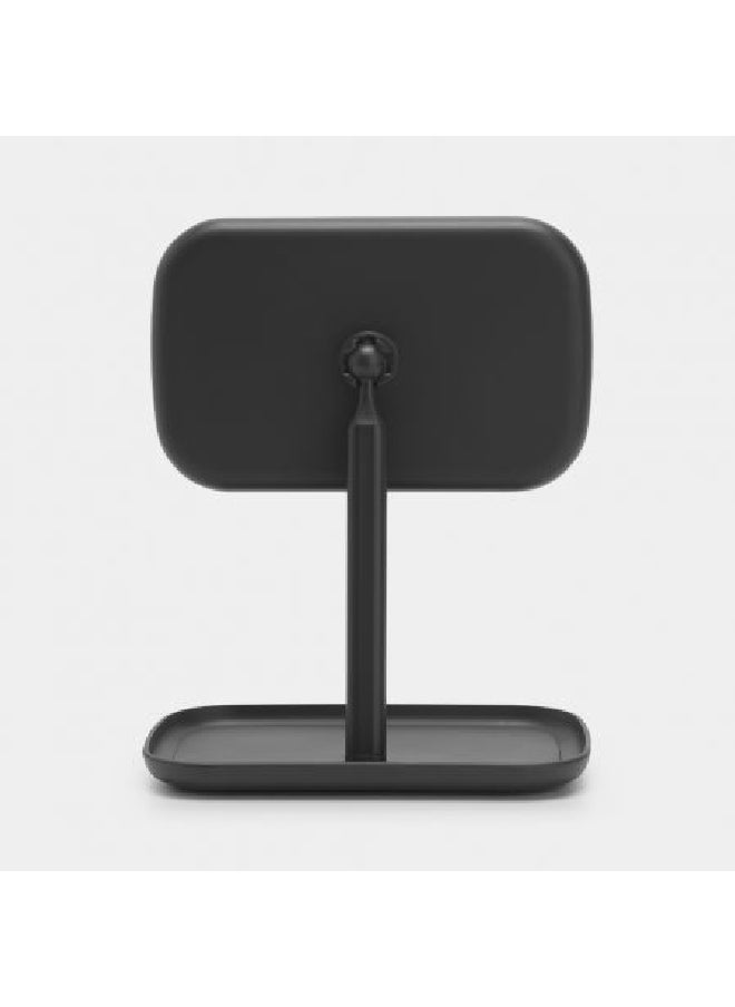 brabantia Anti-Slip Base Non-Scratching Mirror with Storage Tray Dark Grey 28.3 x 20 x 12.6 cm 280702  - Image 3