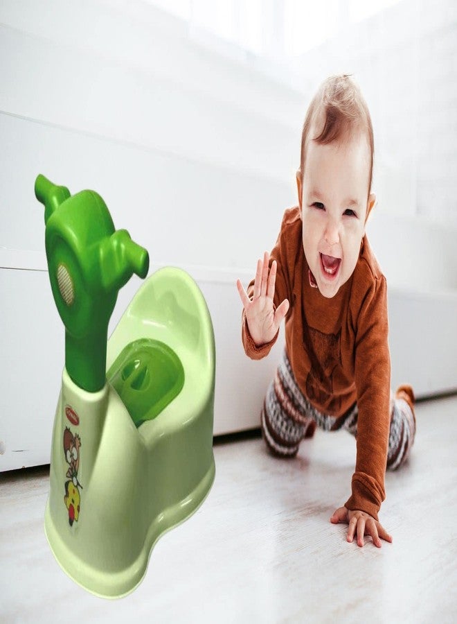 aaKaR Sonal - Baby Scooty - Baby Toilet Trainer Potty Seat with Removable Tray, Lid Cover (Green) - Image 3