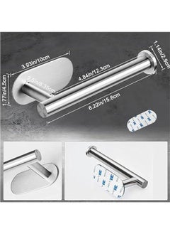 Adhesive Toilet Paper Holder,Self Adhesive Toilet Roll Holder for Bathroom Kitchen Stick on Wall Stainless Steel Brushed (Silver) - pzsku/ZB3591F2914CB008C92F6Z/45/_/1727506593/137875f4-a9e2-4d83-839d-6920c6af9251