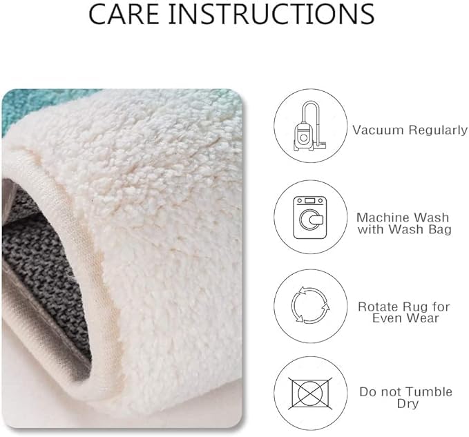 BLURISM Luxury Bath Mat Soft and Absorbent Faux Wool Bathroom Rugs NonSlip Shaggy Bath Carpet Machine Wash Dry Bath Mats for Bathroom Floor Tub and Shower - Image 4