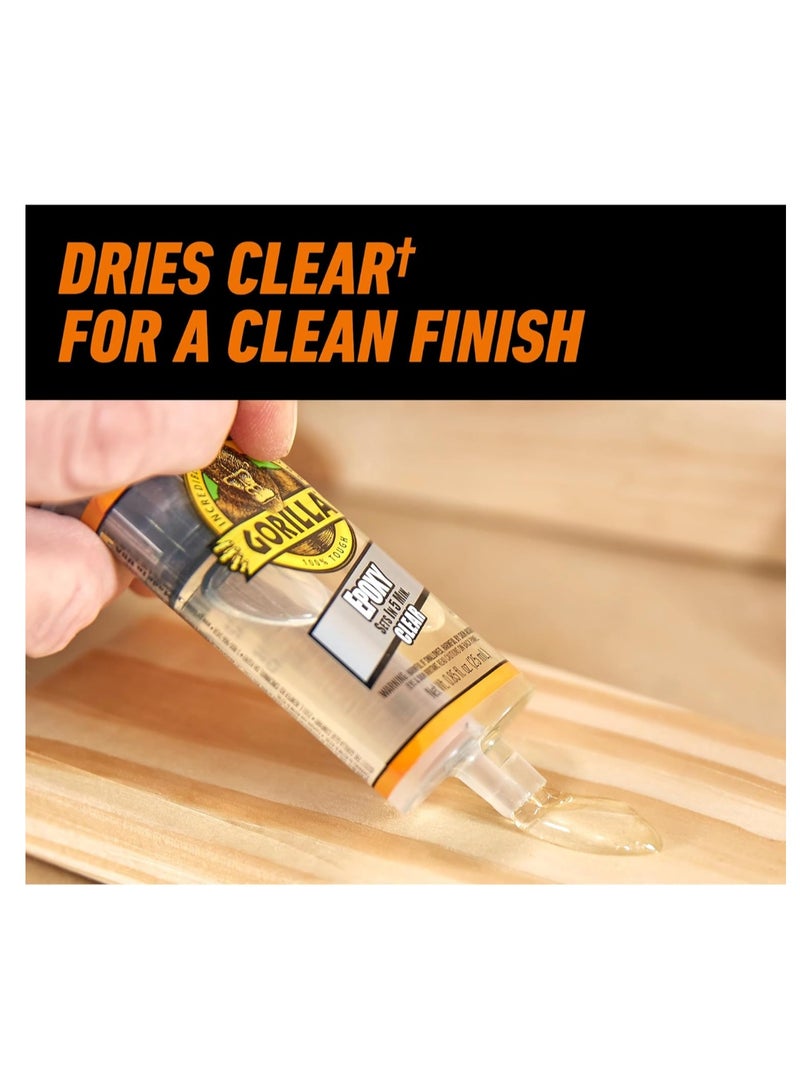 غراء إيبوكسي غوريلا ثنائي المكونات، 0.85 أونصة، شفاف - Image 4